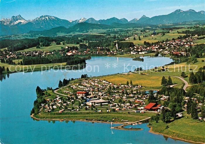 Lechbruck See Fliegeraufnahme Campingplatz Club Stadt Essen