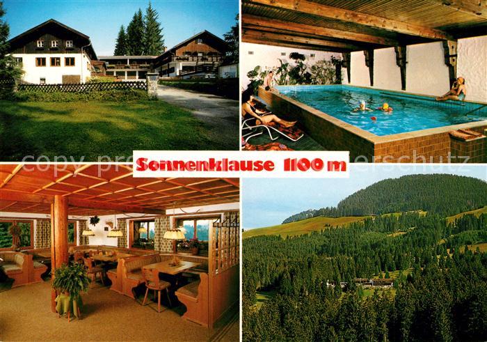 Altstaedten Allgaeu Sonnenklause Hallenbad Gastraum Panorama