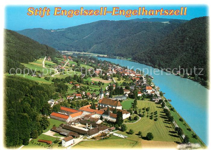 Engelhartszell Donau Oberoesterreich Stift Engelszell Flugaufnahme