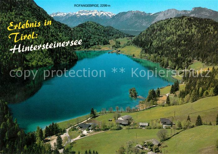 Hintersteinersee Fliegeraufnahme Rofangebirge