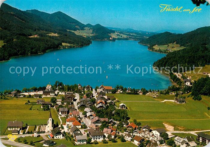 Fuschl See Salzkammergut Fliegeraufnahme