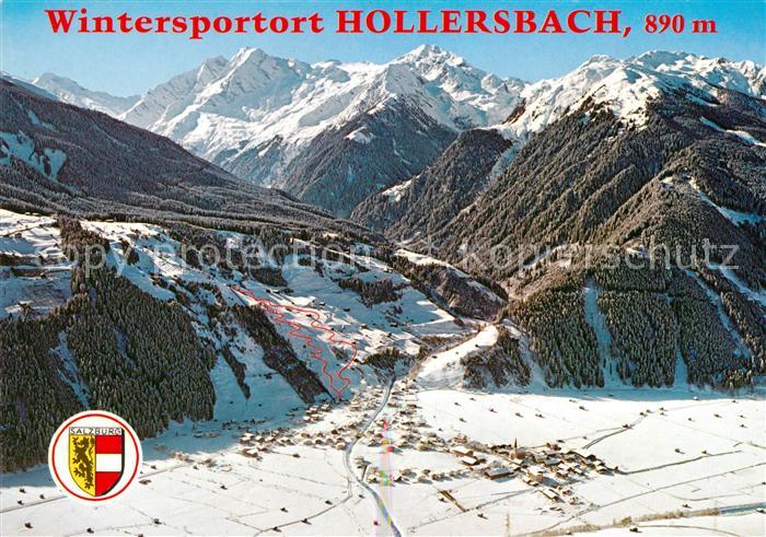 Hollersbach Pinzgau Fliegeraufnahme Winter