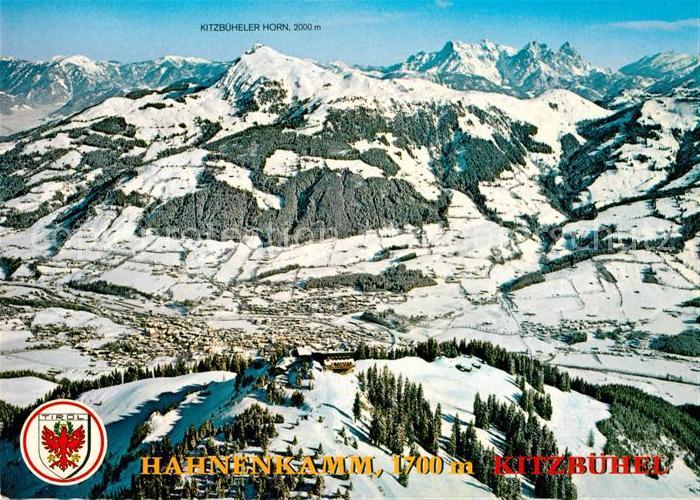 Kitzbuehel Tirol Fliegeraufnahme Hahnenkamm