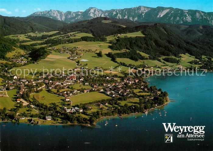 Weyregg Attersee Fliegeraufnahme