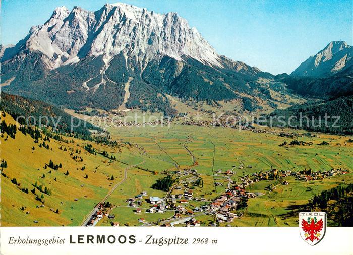 Lermoos Tirol Fliegeraufnahme Zugspitze
