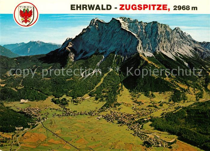 Ehrwald Tirol Fliegeraufnahme Zugspitze