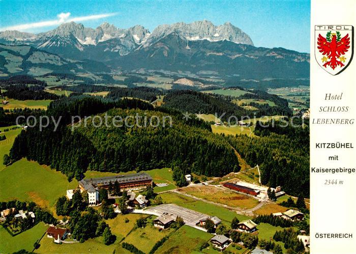 Kitzbuehel Tirol Fliegeraufnahme Schloss Lebenberg