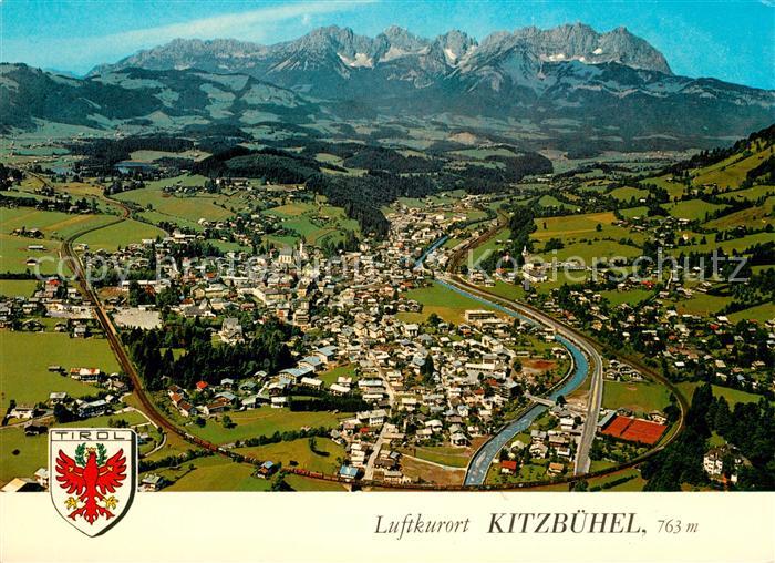 Kitzbuehel Tirol Fliegeraufnahme Schwarzsee Kaisergebirge