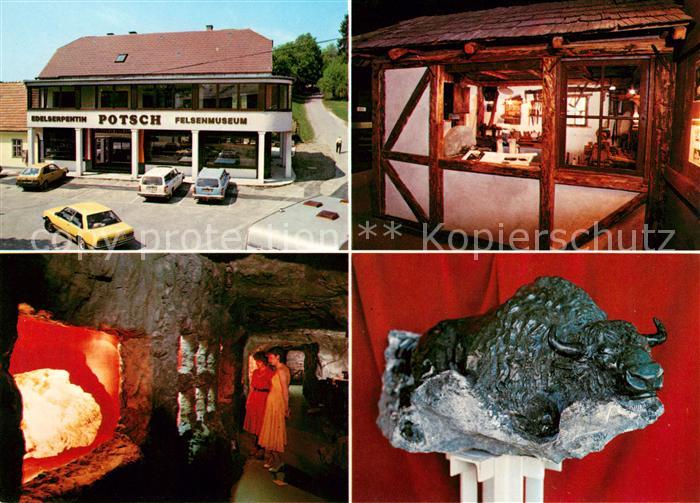 Bernstein Burgenland Felsenmuseum Potsch Edelserpentin