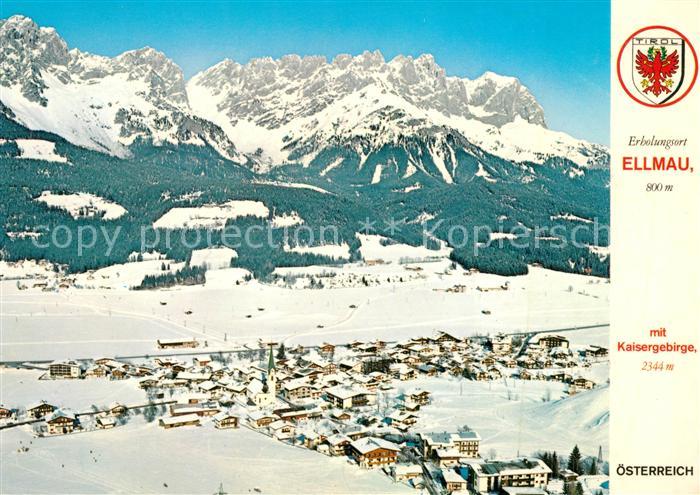 Ellmau Tirol Fliegeraufnahme Winter