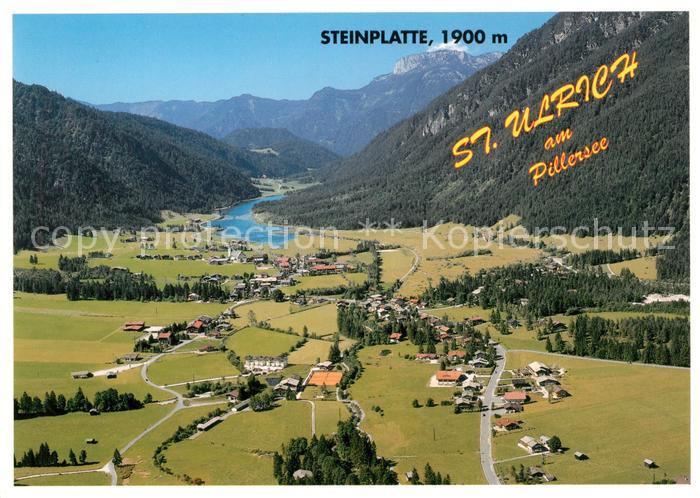 Kitzbuehel Tirol Fliegeraufnahme Sankt Ulrich Pillersee