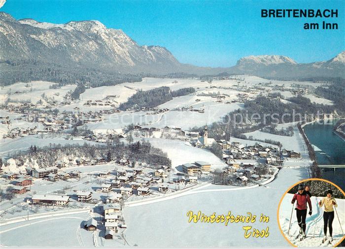Breitenbach Inn Fliegeraufnahme Winterlandschaft