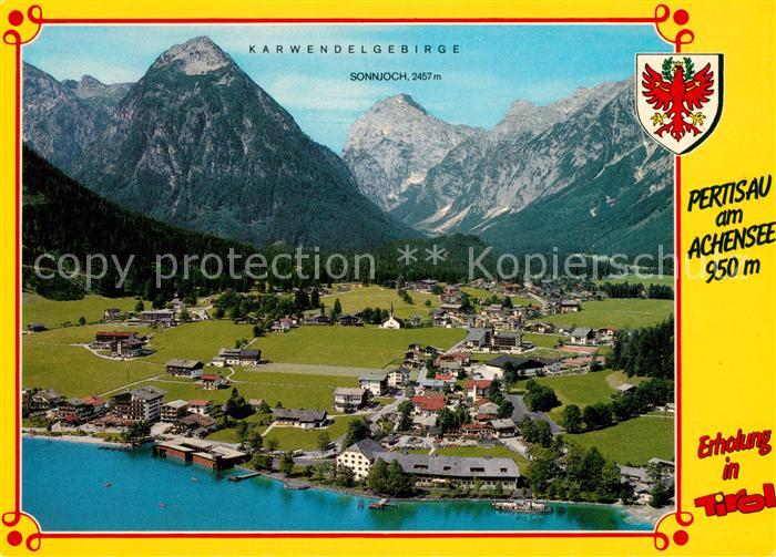 Pertisau Achensee Fliegeraufnahme Karwendelgebirge Sonnjoch