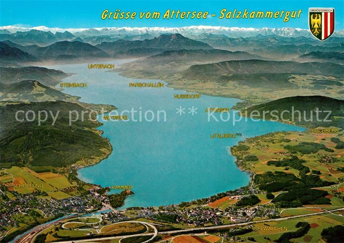 Attersee Fliegeraufnahme