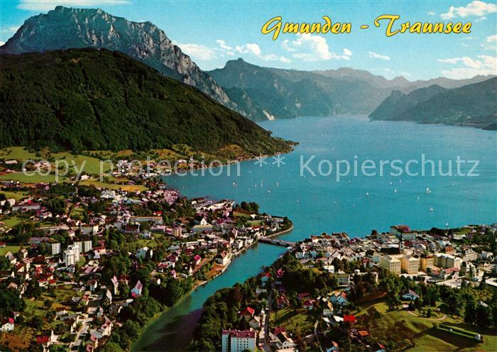 Gmunden Salzkammergut Fliegeraufnahme