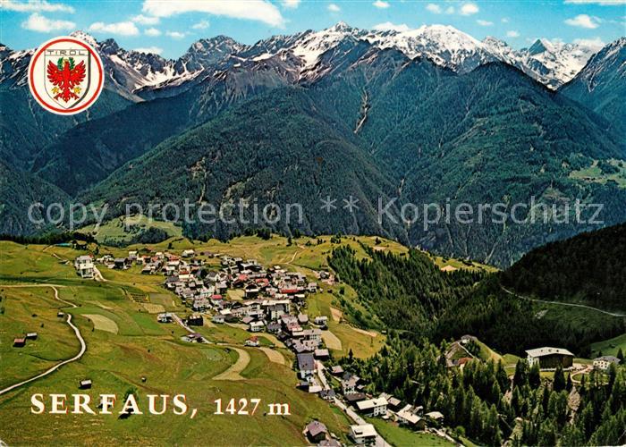 Serfaus Tirol Fliegeraufnahme