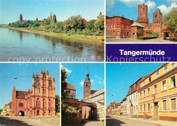 Tangermuende Neustaedter Tor Rathaus Rossfurt Leninstrasse