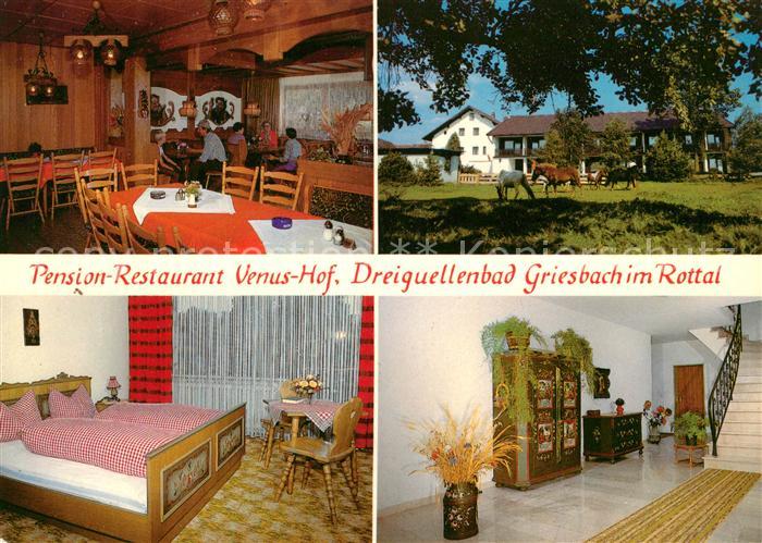 Griesbach Rottal Pension Restaurant Venus Hof Dreiquellenbad