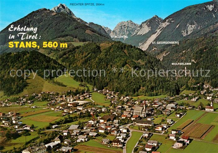 Stans Tirol Fliegeraufnahme