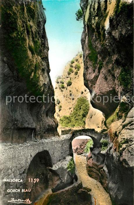 Mallorca Gorch Blau Bruecke Schlucht