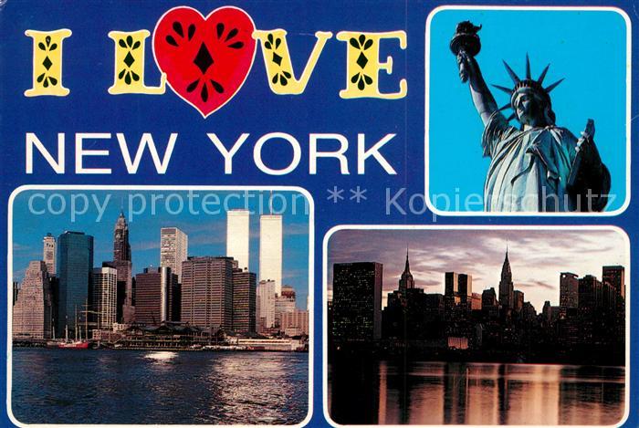 New York City Freiheitsstatue Skyline