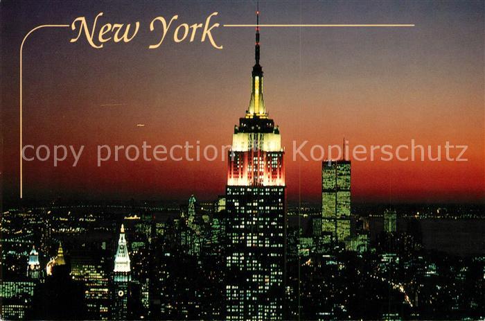 New York City Empire State Building Nachtaufnahme