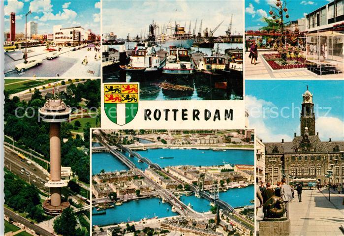 Rotterdam Fliegeraufnahme Stadtansichten