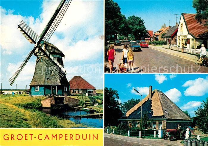 Camperduin Windmuehle Dorfansicht