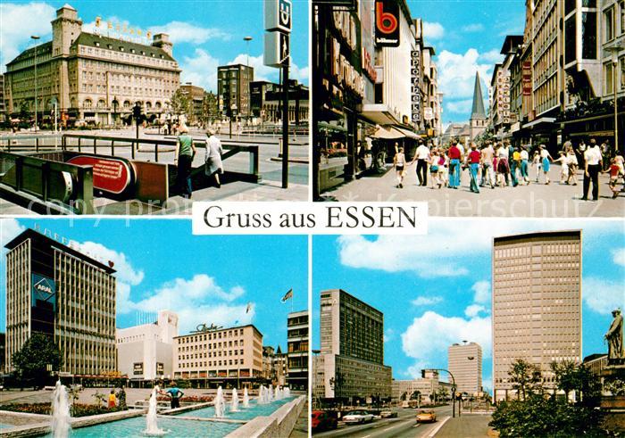 Essen Ruhr Bahnhof U Bahn Abgang Einkaufsstrasse