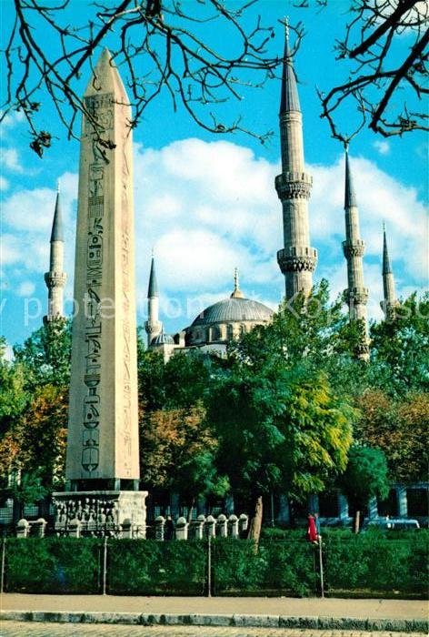 Istanbul Constantinopel Saheserleri Minaretten Blaue Moschee Obelisk aegypten