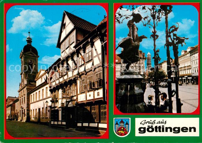 Goettingen Niedersachsen Rathaus Gaenseliesel