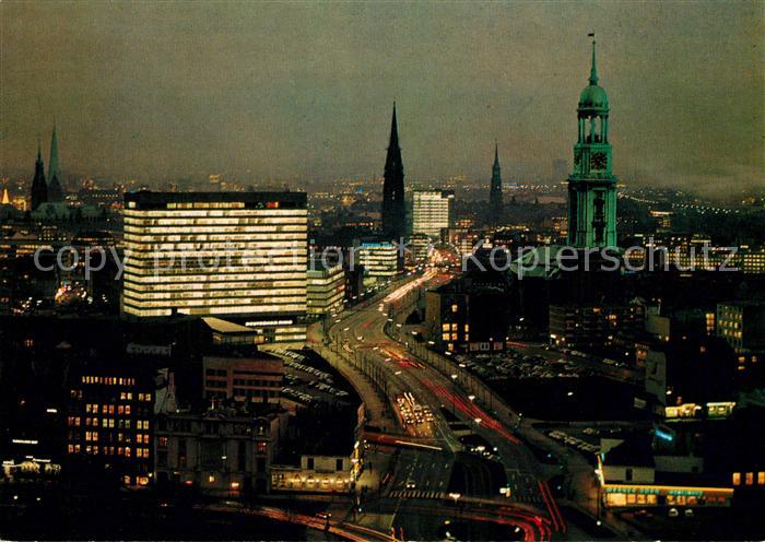 Hamburg Ost West Strasse Nacht