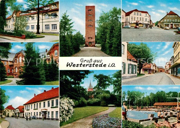 Westerstede Kreisamt Gemeindekrankenhaus Wasserturm Marktplatz