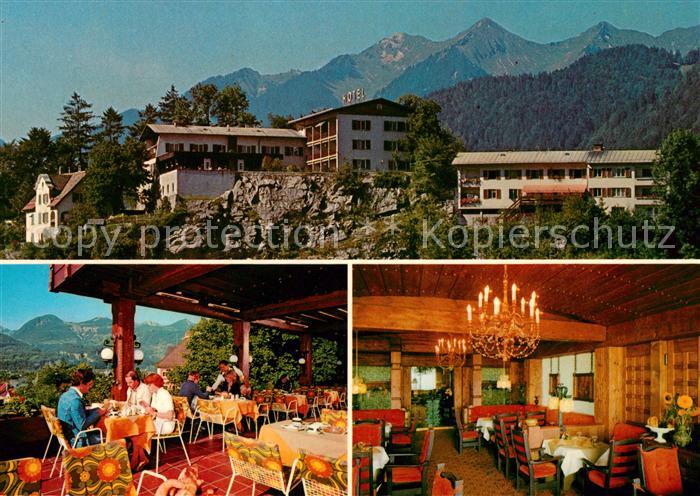 Bludenz Vorarlberg Schlosshotel Bludenz Restaurant Cafe Terrasse