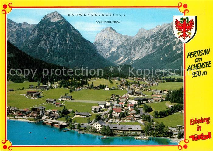 Pertisau Achensee Fliegeraufnahme Karwendelgebirge Sonnjoch