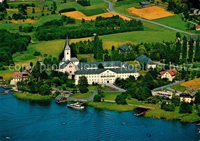 Ossiach Fliegeraufnahme Benediktinerstift Ossiachersee