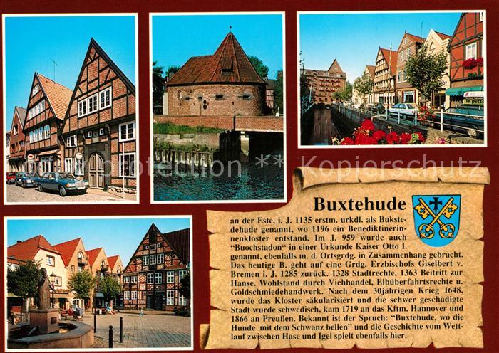 Buxtehude Fachwerkhaeuser Brunnen Stadtansichten