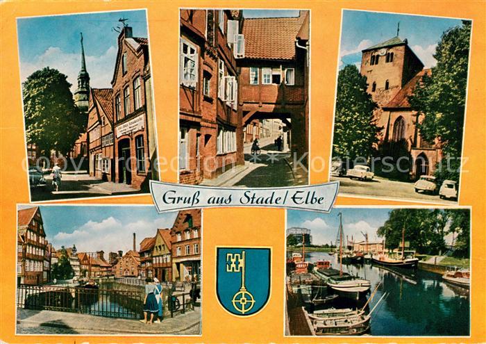 Stade Niederelbe Hafen Stadtansichten