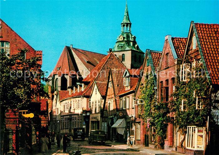 Lueneburg Strassenzug Auf dem Meere Michaeliskirche