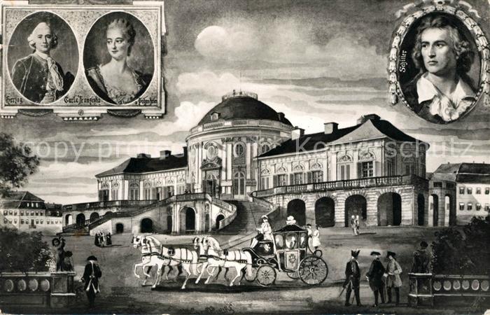 STUTTGART CITY Schloss Solitude Portraits Herzog Carl und Franziska von Hohenhe