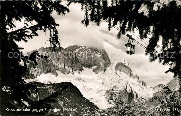 GARMISCH-PARTENKIRCHEN Bayern Kreuzeckbahn mit Zugspitze