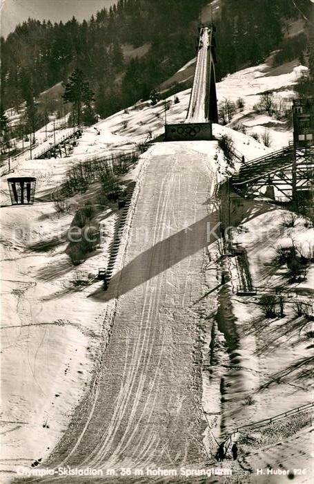 GARMISCH-PARTENKIRCHEN Bayern Olympia Skistadion mit Sprungturm