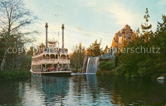 Disneyland California Mark Twain Rivers of America Cascade Mountain