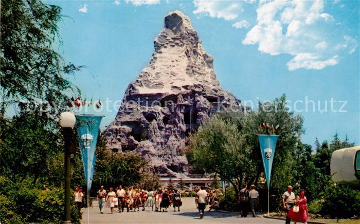 Disneyland California Snowcapped Matterhorn towers of the Magic Kingdom