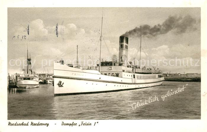 Norderney Nordseebad Dampfer Frisia
