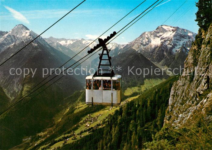 Seilbahn Penkenbahn Mayrhofen Zillertal Hauptkamm Tristner Gruenberg