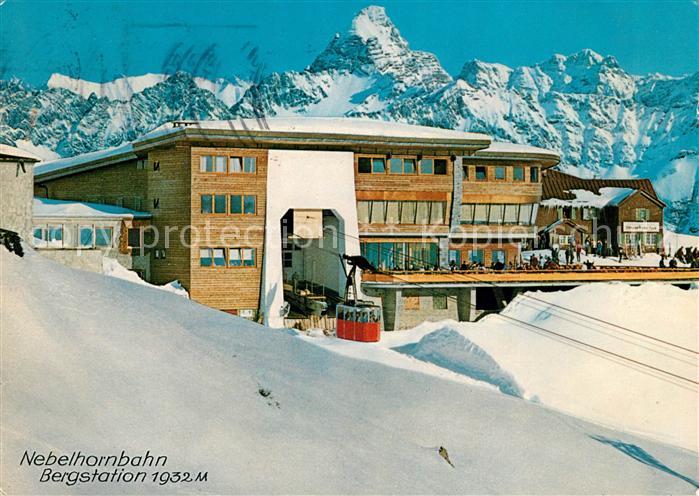 Seilbahn Nebelhorn Bergstation Hotel Hoefatsblick Oberstdorf