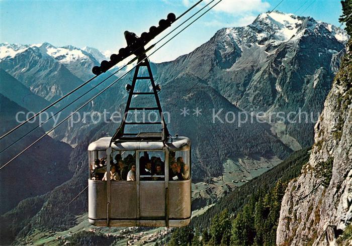 Seilbahn Penkenseilbahn Gruenberg Mayrhofen Zillertal