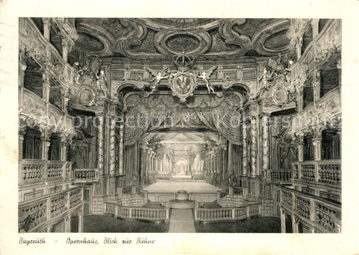 Opergebaeude Bayreuth Opernhaus Buehne