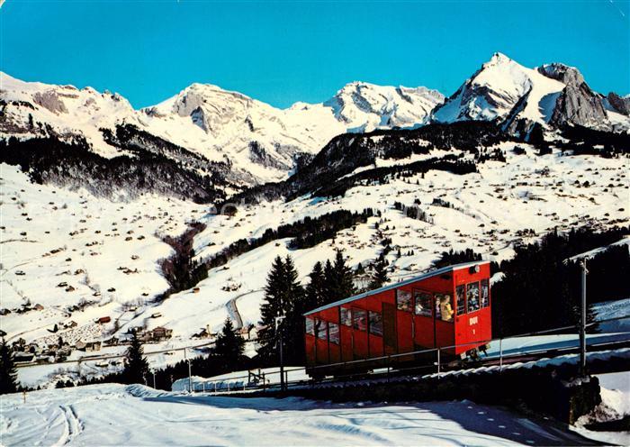 Drahtseilbahn Iltios Unterwasser Saentis Stoss Schafberg